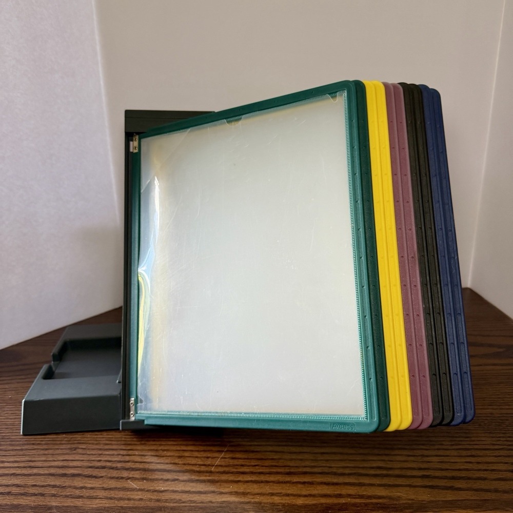 Ultimate Office 10-Pocket Desk Reference Organizer with Easy-Load Pockets